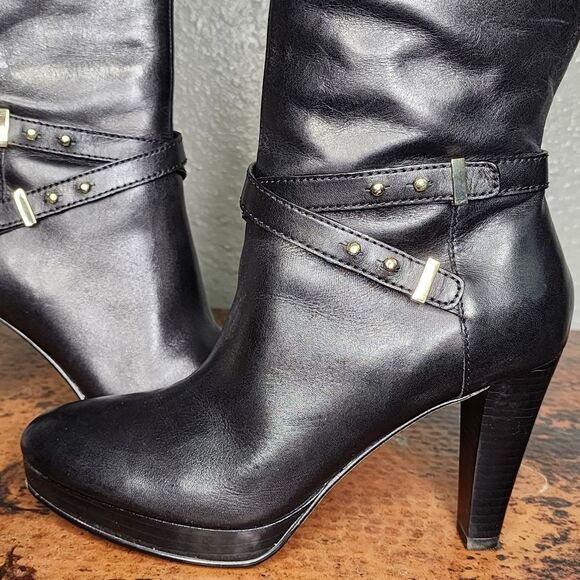 Cole Haan Nike air Black Heeled Boots - Picture 6 of 16